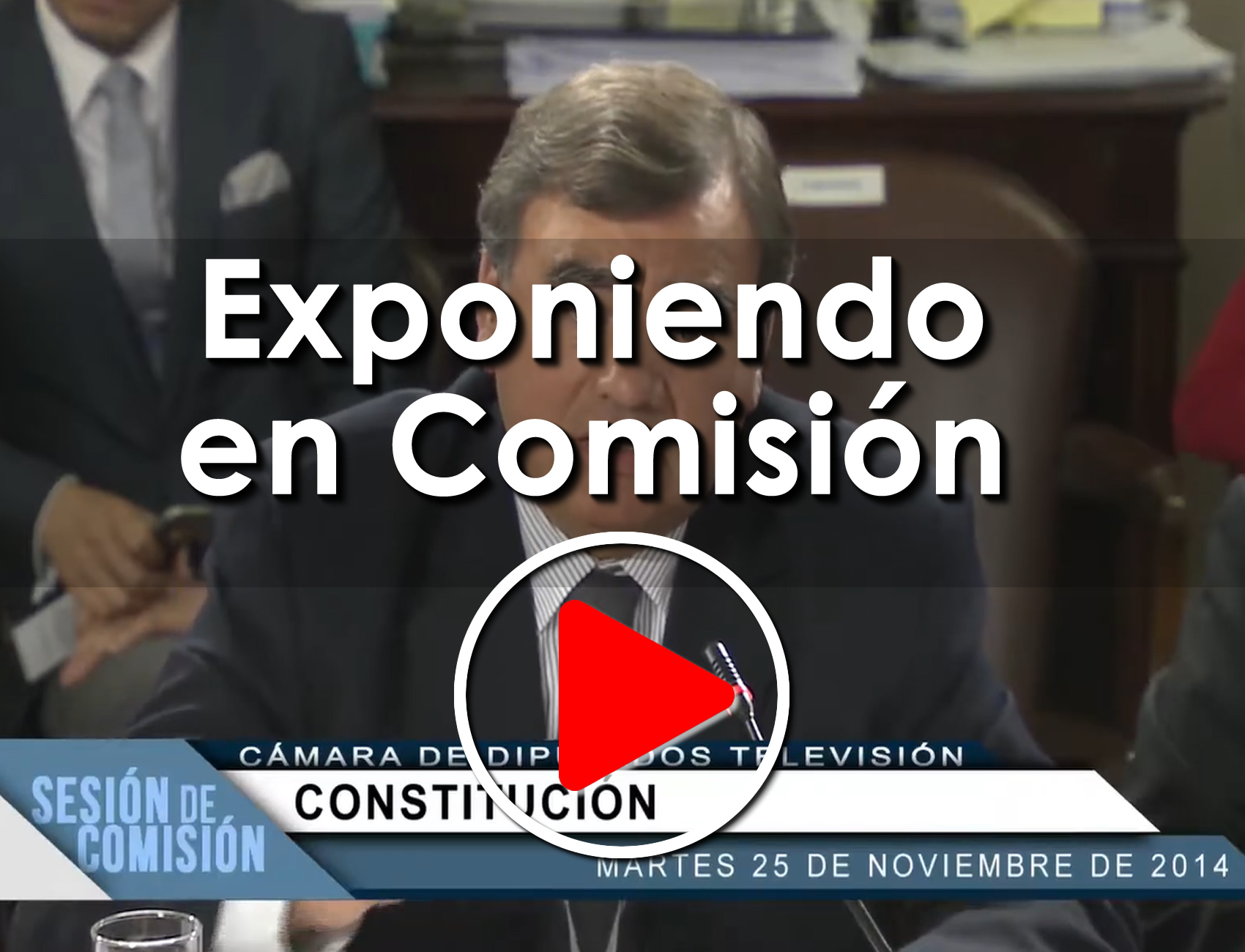 Exponiendo Comisión Constitución Cámara Diputados